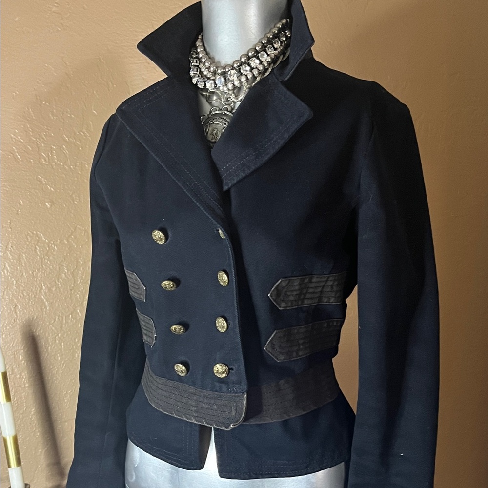 Vintage Polo Ralph Lauren Woman's 1967 Button Up Military Band Style Jacket SZ M - Picture 5 of 10